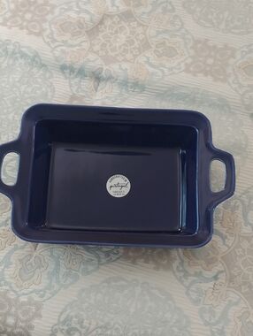Portuguese Stoneware Rectangular Baking/Serving Dish - Deep Navy